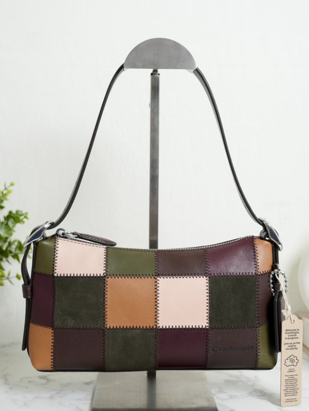 Coach Coachtopia CFG00 Alter/Ego Small Slouchy Shoulder Bag in Maple/Olive NWT